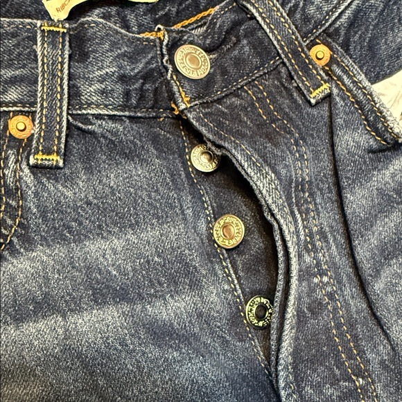 Levi's Women's Straight Leg Jeans in Deep Blue - Picture 3 of 3